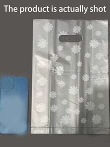 00 50 10 雪花雏菊印花礼品袋，适用于母亲节、婚礼、生日、毕业派对，可重复使用包装，必备用品 - 彩色 - 查看 8