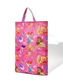 The Winx X SHEIN 可爱卡通图案印花旅行收纳袋，网状表面，分类收纳，多种尺寸可选，适合各种尺寸的包袋，非常适合短途旅行、长途旅行、日常家庭收纳等场景。 - 玫紅色 - 查看 13