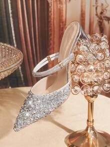 CUCCOO TILAWA Women Pumps Valentine's Day - Silver - View 3