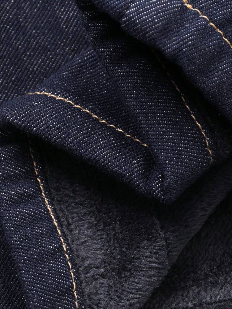 Women's Casual Washed Flared Jeans With Thermal Lining, Autumn/Winter
