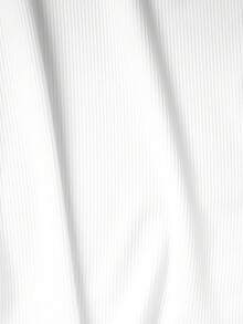 Manfinity Dauomo 男士纯色罗纹休闲百搭背心 - 白色 - 查看 7