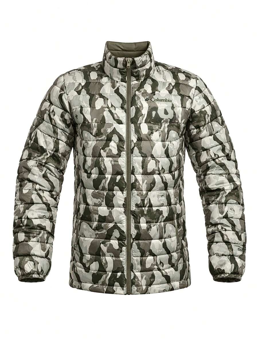 Columbia Men's Quilted Jacket Stone Green - Multicolor - View 1
