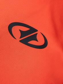 Manfinity Sport Polished Men's Geometric Print Casual Fitness Crew Neck Tank Top - Orange - View 5