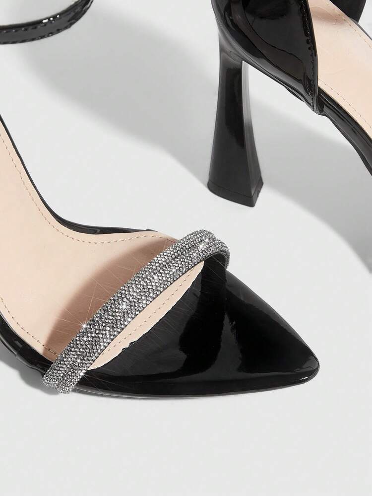 CUCCOO SZL Women Shoes Pointed Buckle Stiletto Medium Heel High Heel Elegant Generous Casual Simple Comfortable Portable Footwear Workplace Commuting Women High Heel Sandals Sandals Slippers Dating Elegant Wear Banquet Sexy Dance Workplace Wear Formal Occasions Valentine's Day Prom Heels