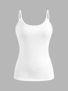 SHEIN EZwear 4件套休闲简约吊带背心，适合夏季穿着 - 彩色 - 查看 8