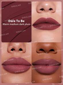 SHEGLAM Dynamatte Boom 持久霧面唇膏-Dare To Be 20 色奶油霧面防水唇膏神奇不粘杯防轉移唇膏促銷粉色唇膏 - Dare To Be - 查看 4