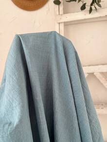 Rusticease Áo sơ mi nữ cỡ lớn tay cánh dơi màu xanh dương, cài một hàng khuy, kiểu dáng thường ngày, thích hợp cho mùa hè/kỳ nghỉ, áo mùa hè, mùa xuân, phong cách đồng quê cho nữ. - Màu xanh bụi bặm - Xem 8