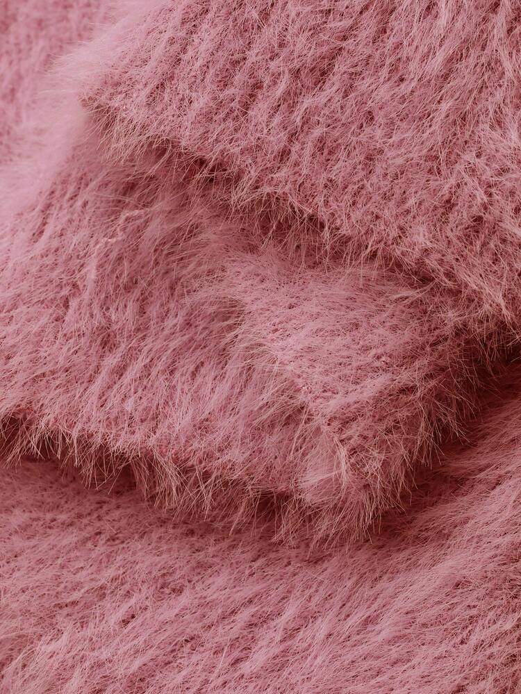 3pcs/Set Faux Fur Robe, Camisole & Pants Women Pajama Set, Winter