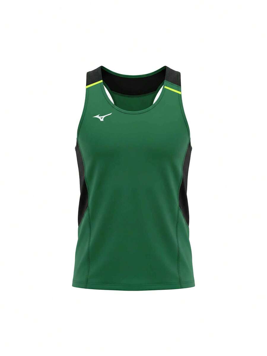 Mizuno Men's Sports T-Shirts Green - Green - View 1