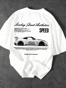 Glimmora Men's Casual Printed Round Neck Short Sleeve T-Shirt