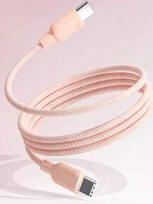 Cable de carga rápida | Cable de sincronización y carga rápida de 2 m trenzado en nailon de 60 W | Cable de carga rápida USB-C a Tipo C | Compatible con teléfonos inteligentes, tabletas y PC | Transferencia de datos de alta velocidad de 480 Mbps | Protección de control de temperatura con chip inteligente | Resistencia a la flexión superior - Multicolor - Ver 8