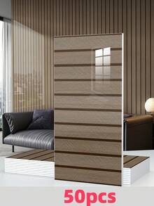 20/50 Tấm ốp tường tự dính vân gỗ kích thước 23.6"X11.8" /19.4 Sq. Ft, gạch ốp tường PVC tự dính chống thấm nước - Giấy dán tường cho nhà bếp, phòng khách, phòng ngủ, tường TV (bóng) - Nhiều màu - Xem 15