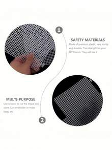 Tấm nhựa trong suốt dạng lưới, vật liệu làm túi xách tự chế họa tiết vải tweed, đồ dùng làm túi xách tùy chỉnh, thiết kế thêu họa tiết động vật. - Như đã trình bày - Xem 2