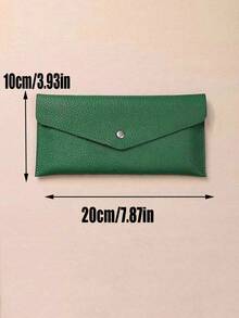 1pc PU Leather Money Envelopes For Cash, Reusable Cash Envelope Wallet For Travel And Budgeting, Multifunctional Banknote Wallet Cover Envelope Clip Coin - Multicolor - View 4