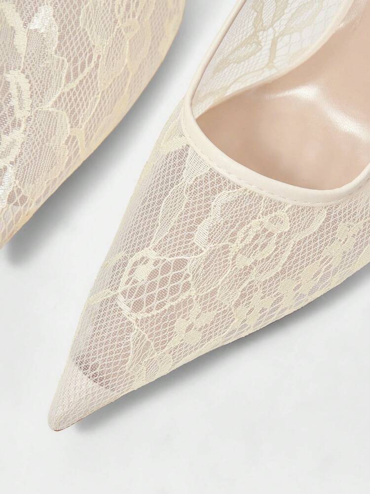 CUCCOO HITCHD Women's Mid Heel Pointed Toe Pumps, Party Shoes Valentine's Day Elegant Shoes