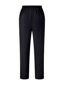 TaskEZ Scrubs Set: V-Neck Short Sleeve Top & Pants Scrub Uniform For Healthcare Workers - Deep Blue - View 3