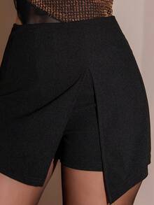 Bris Aura Spódnica z wbudowanymi szortami - Czarne - Zobacz 5