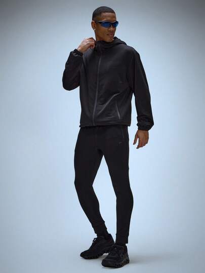 Musero Zip Through Branded Long Sleeve Bungee Cord Hoodie Sweater Jacket Autumn Winter Essentials Gymwear Athletic Gym