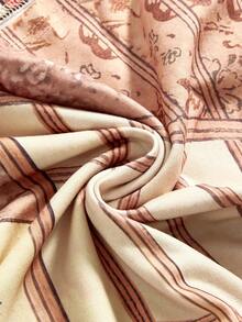 ROMWE Avant Women's Retro Japanese Geisha Print Casual Versatile Date/Travel Camisole - Apricot - View 4