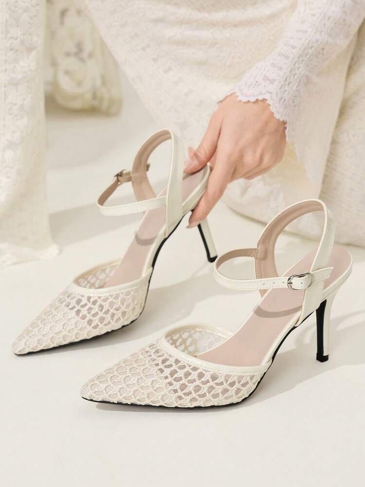 CUCCOO CHICEST Women Heeled Sandals Elegant Shoes Wedding Shoes Summer Shoes Bride Shoes