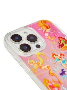 The Winx X SHEIN Cartoon Magic Girl Mobile Phone Case, Suitable For IPhone 11 - 17 Pro Max - Multicolor - View 3