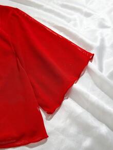 SHEIN Plus Size 3-Piece Halloween Costume Set - Multicolor - View 7