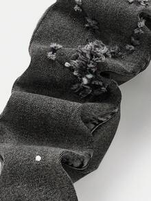 Young BoySplatter Paint Black Denim Skinny Jeans - Black - View 3