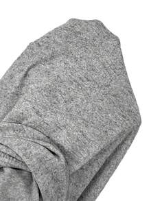 Solflare Vestido casual con capucha y cordón para mujer talla grande, color gris claro, para otoño - Gris Claro - Ver 7
