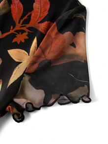 Ellevyn Vestido de manga corta con estampado de moda para mujer, primavera/verano - Multicolor - Ver 3