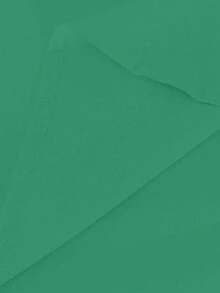EMERY ROSE Women's Solid Color Frill Trim V-Neck Sleeveless Casual Shirt - Green - View 4