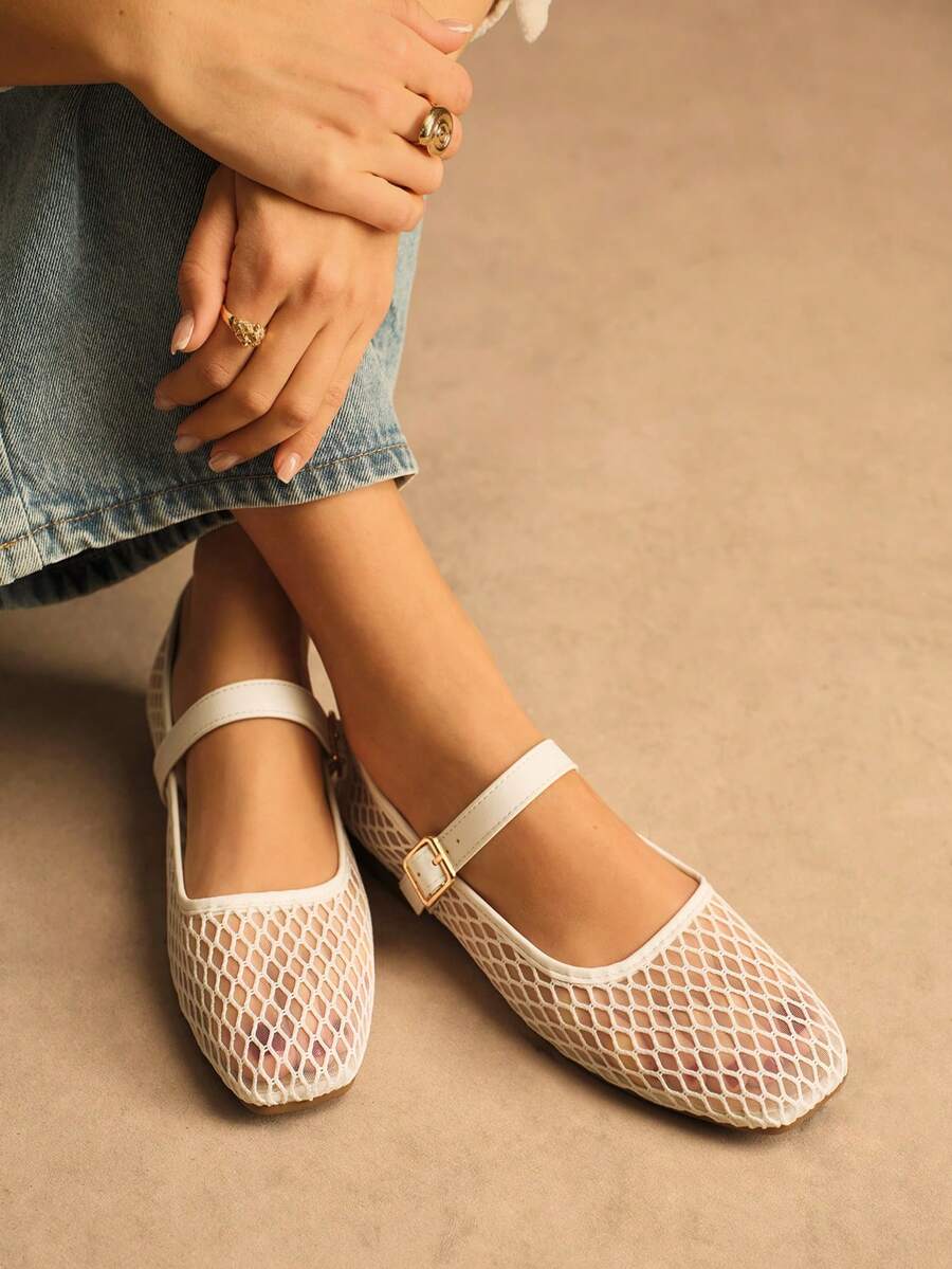 Rosivie 女士平底鞋 - 白色 - 查看 1