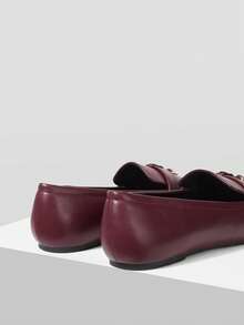 Mnmlis Women Flats - Burgundy - View 3
