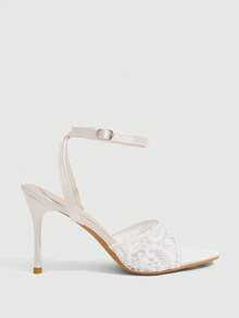 CUCCOO SZL Giày sandal đế mỏng màu trơn đơn giản dành cho nữ - trắng - Xem 9