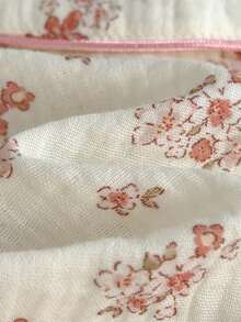 Loomiva 女婴碎花印花翻领长袖开衫和松紧腰裤两件套 - 粉色 - 查看 3