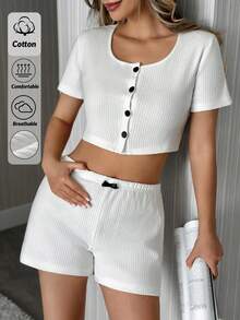 EURMUSE Women Lounge Sets Lounge - 白色 - 查看 1