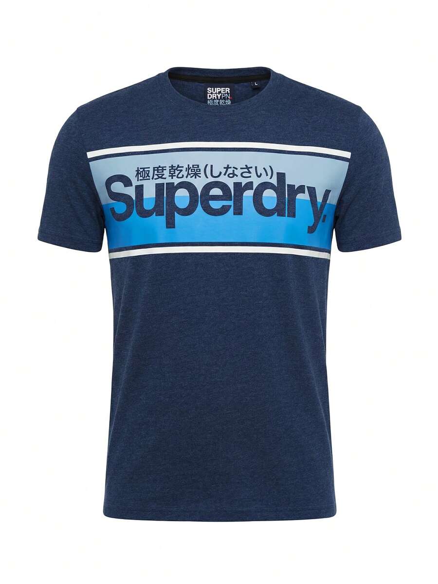 Superdry Men's T-Shirt Navy Blue