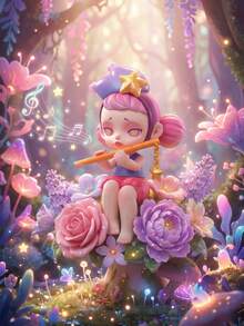 TOYCITY 盲盒（无填充），劳拉女巫茶会收藏人偶盲盒系列，12款常规款+1款隐藏款审判天使设计，优质ABS塑料艺术玩具，奇幻美学，多功能桌面及书架装饰，送给朋友、家人、收藏家及奇幻爱好者的完美生日及节日礼物 - 潮玩盲盒 - 查看 7