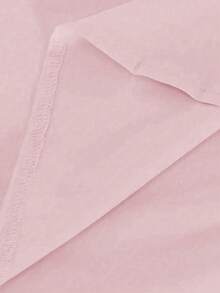 EMERY ROSE Women's Solid Color Frill Trim V-Neck Sleeveless Casual Blouse - Pink - View 3