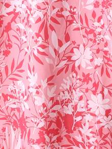 Tween Girls' V-Neck Floral Print Casual Loose Vacation Dress, Long Sleeve - Multicolor - View 11