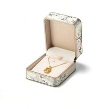 Cirelle 1pc 1pc Vintage Silk-Like Jewelry Storage Box – Elegant Display Case For Rings, Necklaces & Bracelets, Elegant Organizer For Pearl Earrings, Perfect Gift For Her - Multicolor - View 11