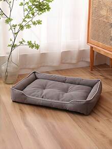 1 chiếc đệm nằm cho thú cưng bằng vải Oxford dày, bền, mềm mại, thoải mái, chống bẩn, có thể giặt, chống cắn, chống mài mòn, chống rò rỉ, thoáng khí, nhẹ, dành cho chó mèo nhỏ, vừa và lớn, sử dụng được quanh năm, tại nhà, khi đi du lịch, cắm trại, trong lồng vận chuyển. Đồ dùng thiết yếu cho thú cưng. - Màu xám đen - Xem 5