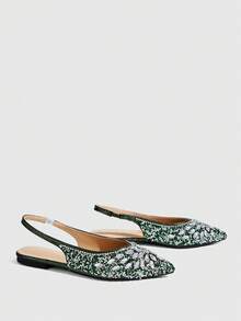 CUCCOO TILAWA Women Flats Valentine's Day - Dark Green - View 4