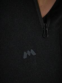 Musero Slim Fitted Trousers Sweatpants Elasticated Draw String Waistband Active Sporty Joggers Autumn Winter Essentials Gymwear Athletic Gym - Black - View 6