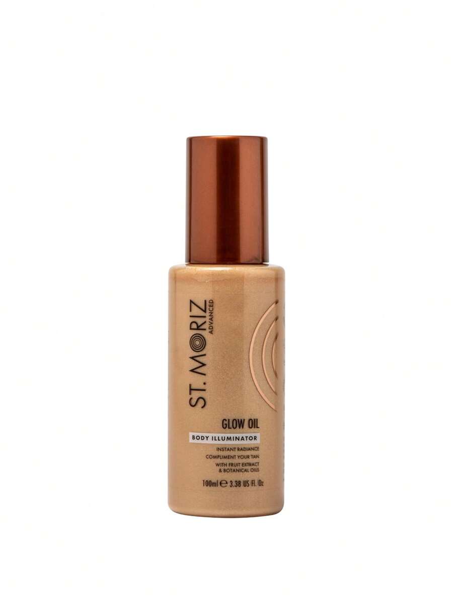 St. Moriz Advanced Glow Oil Body Illuminator 100 Ml – Illuminator, Instant Radiance, For Women, Bronze, Fruit Extract, Suitable For Beach Vacation - Multicolor - View 1