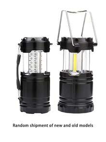 Camping Lantern Battery Operated Portable LED Camping Lamp With Foldable Hook, Tent Lights Waterproof Outdoor Hanging Lamp For Emergency, Hiking, Camping, Black - Black - View 9