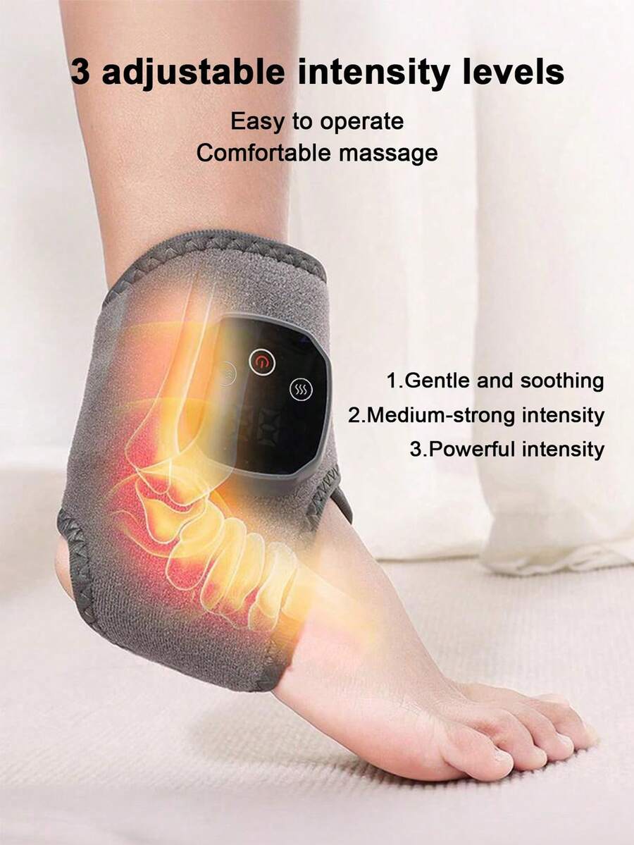 Teckwe The Electric Foot Massager Can Vibrate And Heat The Ankle And Ankle, Relaxing The Ankle Joint.(Battery Capacity: 1100mAh) - Multicolor - View 1