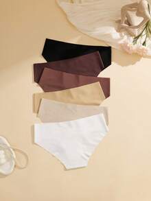 NudeFit 6条/包 无缝舒适柔软女士内裤 - 彩色 - 查看 2