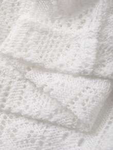 DAZY Women's Hollow Out T-Shirt 2 Pieces Set, Spring/Summer - White - View 8