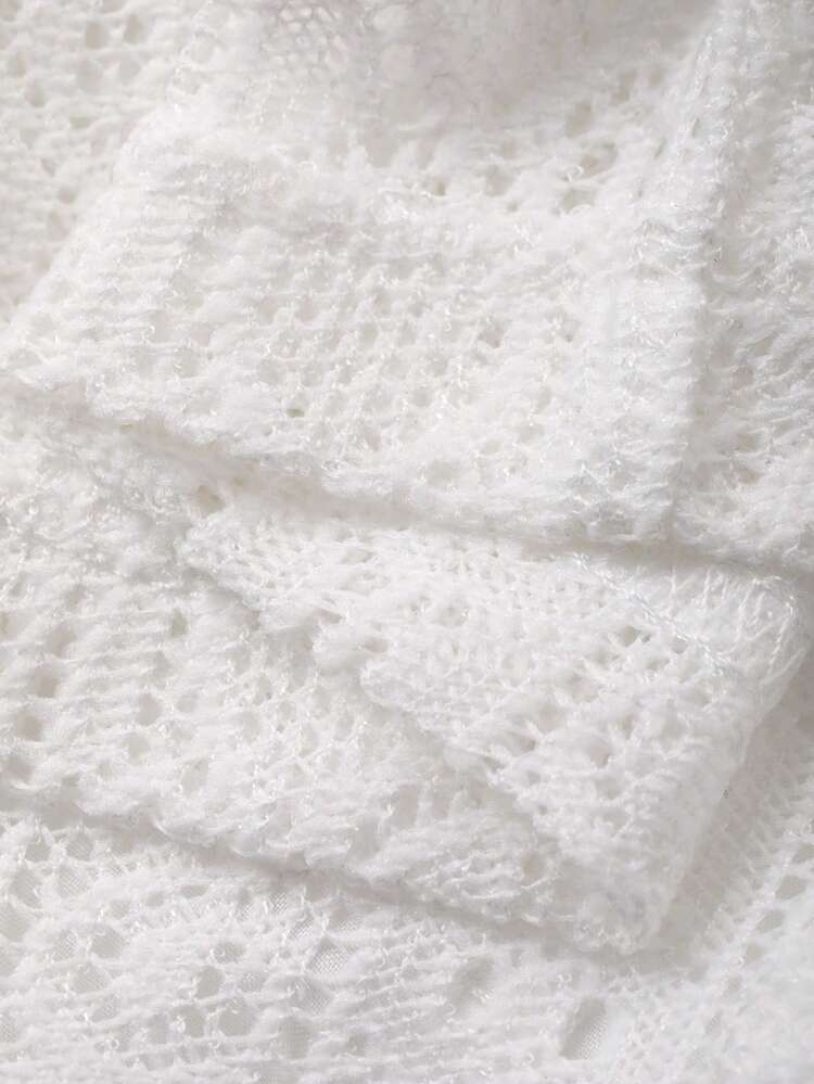 Women's Hollow Out T-Shirt 2 Pieces Set, Spring/Summer