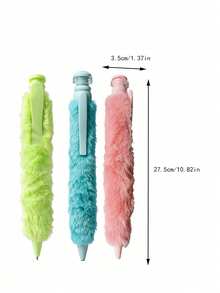 Joivida 1支1.0mm巨型立体毛绒软胶笔，办公减压书写解压创意毛绒中性笔 - 彩色 - 查看 10